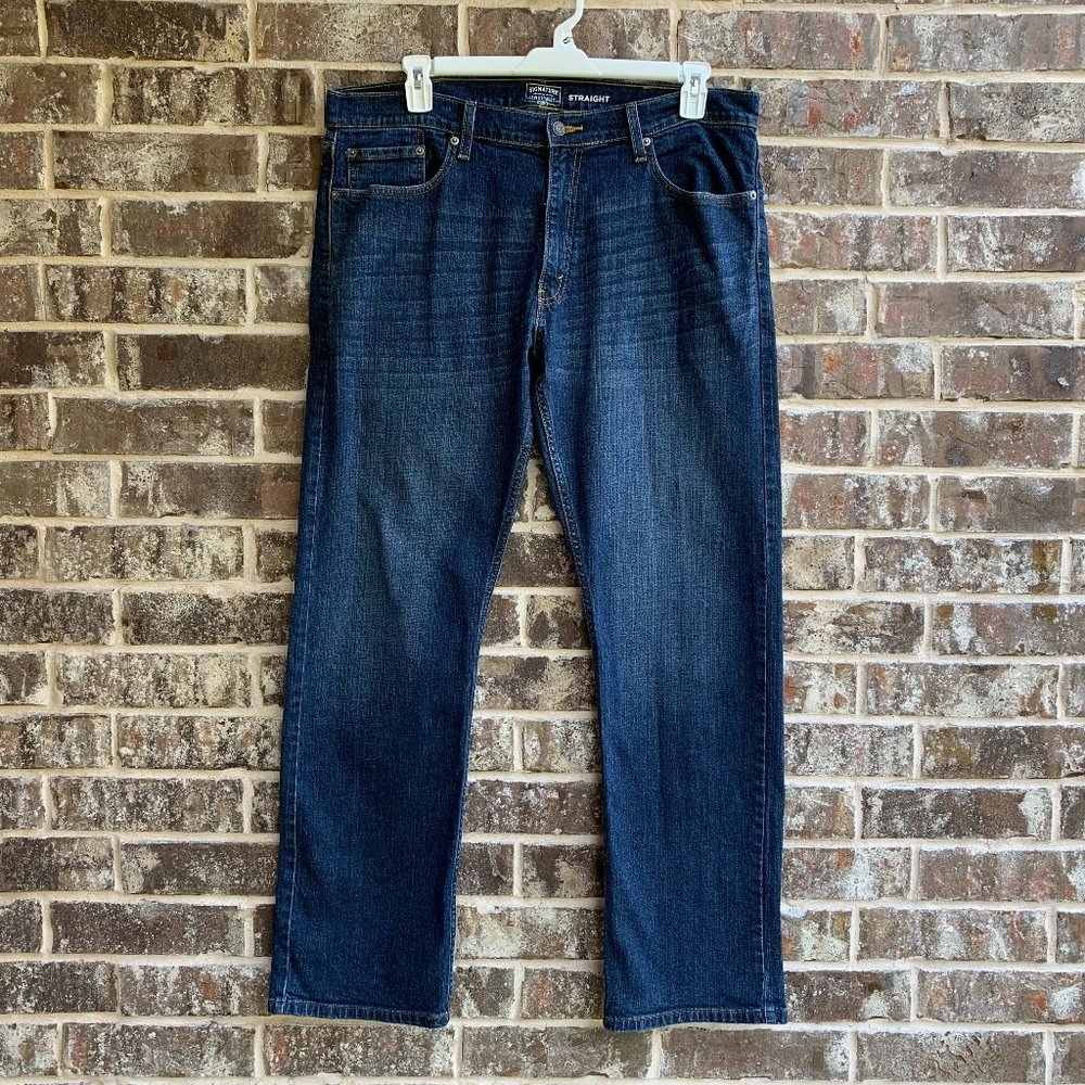 Levi Strauss Signature Men's Jeans Straight Leg Blue Size 38W X 32L